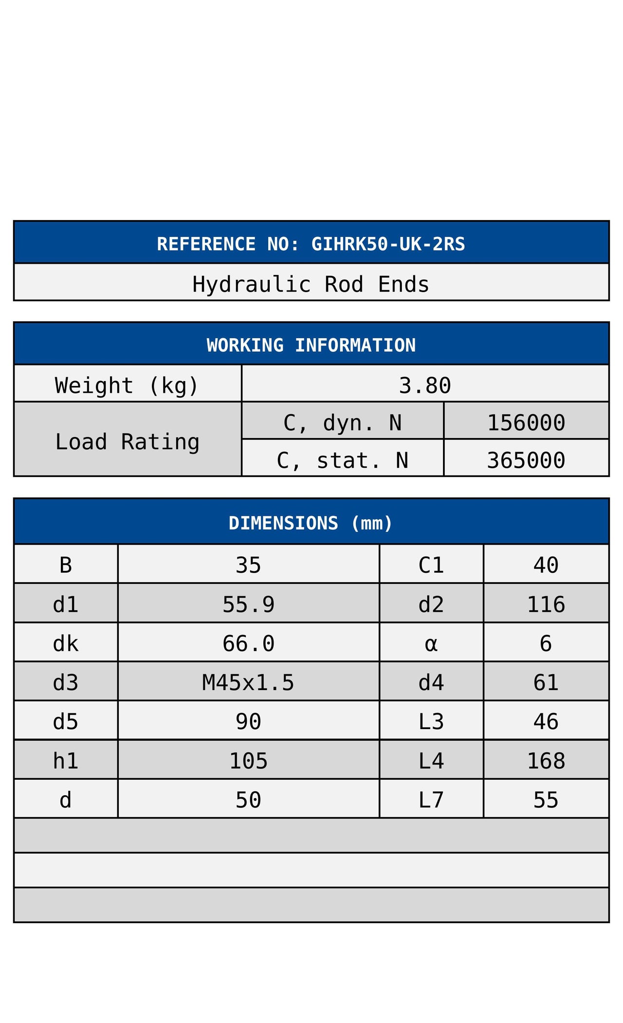 GIHRK50-UK-2RS ZEN